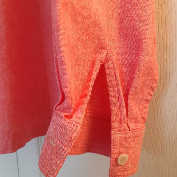 Tailor Made Salmon SZ L Women's Long Sleeve Button Up Shirt - Picture 4 of 10